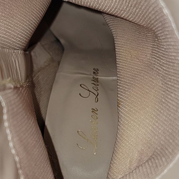 LAUREN LORRAINE "SIMMER" SILVER EMBELLISHED ANKLE BOOTS, SIZE 9.5 - Picture 11 of 11